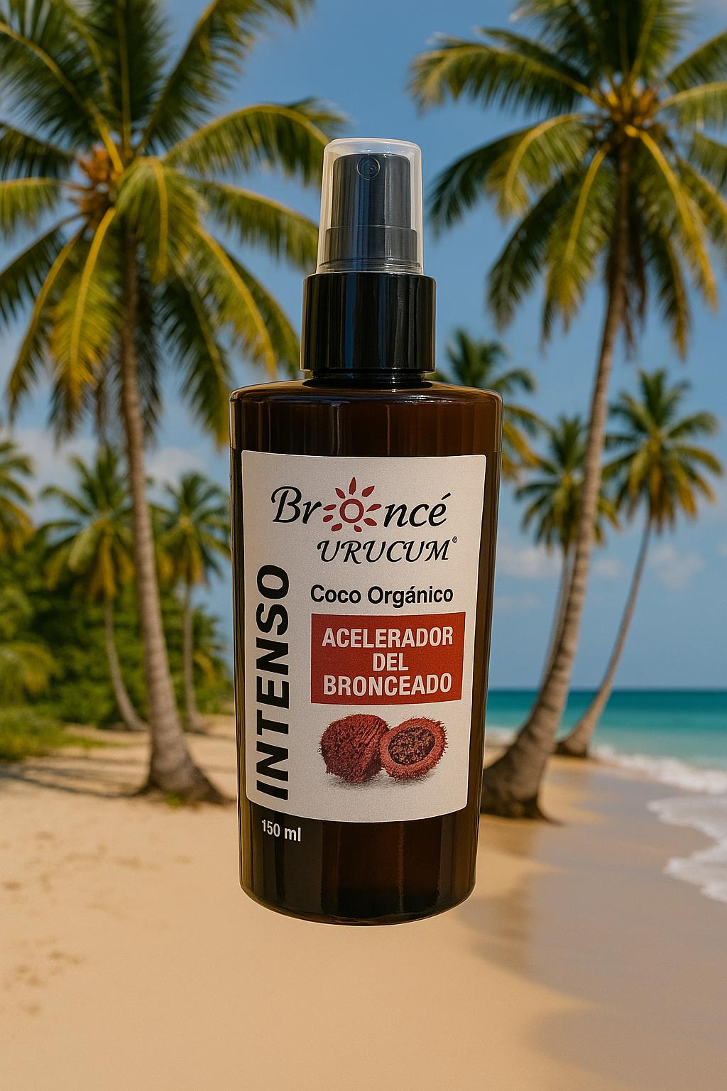 Óleo Bronceador INTENSO Coco Orgánico con Urucum -  Acelerador del Bronceado Natural 150 ml - Imagen 3