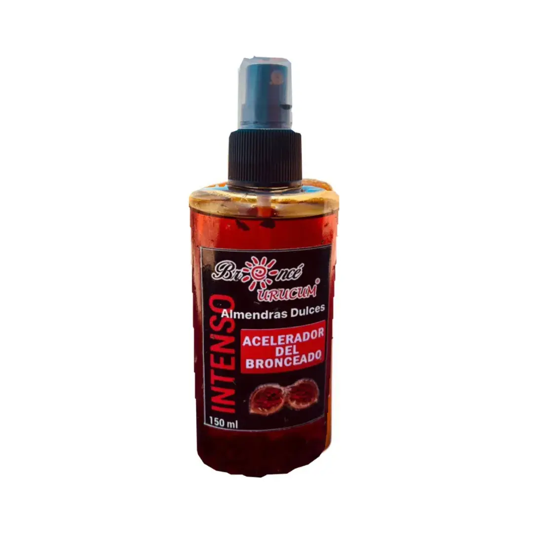 Óleo bronceador INTENSO almendras dulces con semillas de urucum