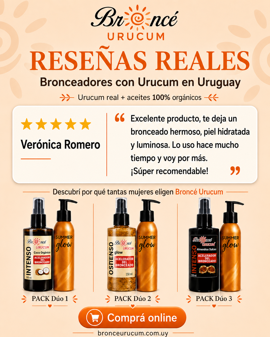 Intenso Coco Orgánico y Urucum Pack DUO | Broncé Urucum - Imagen 3