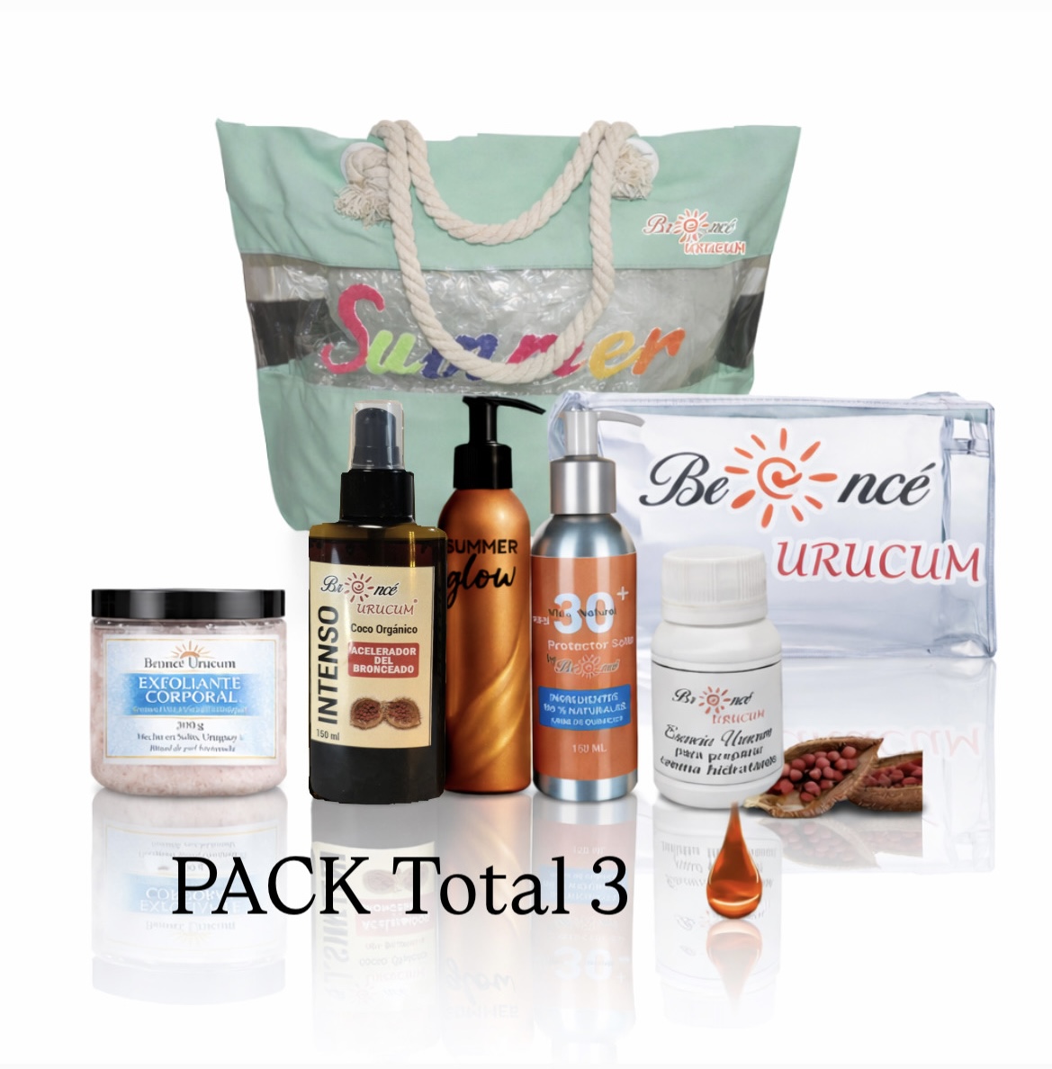 Total Pack Verano – Ritual Completo con Óleo INTENSO Coco Orgánico y URUCUM